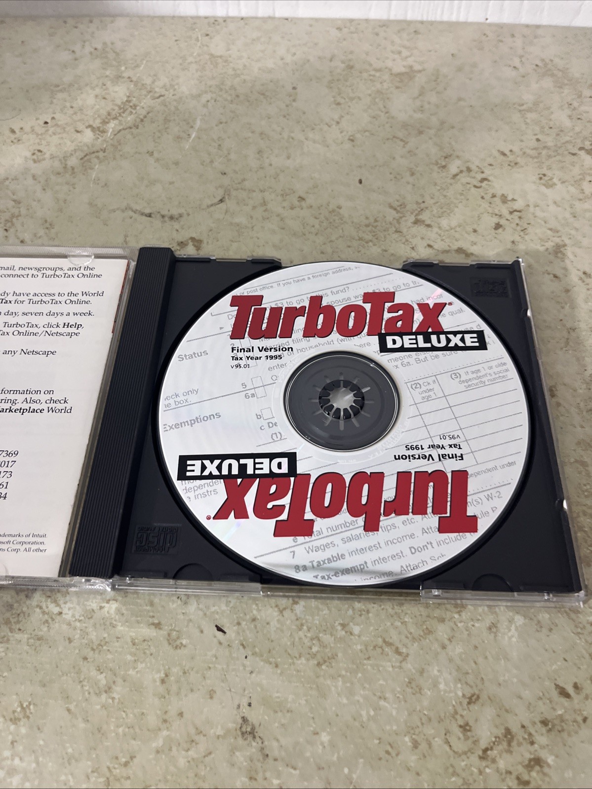 TurboTax Deluxe Quick Start Guide Edition 1995