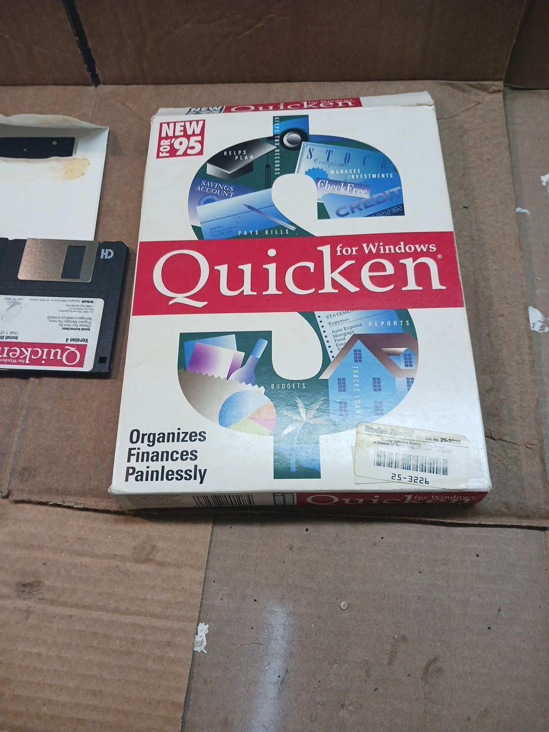 Quicken for Macintosh Version 5 New for 95 • 3.5″ Floppy Big Box Software Intuit