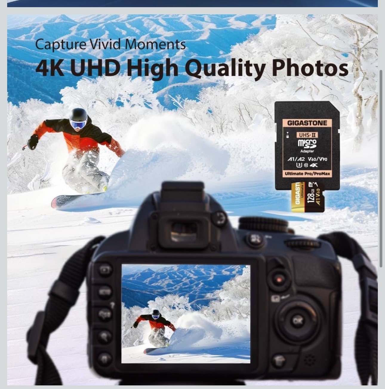 [5-Yrs Free Data Recovery] GIGASTONE 128GB Micro SD Card, Ultimate Pro, Micro