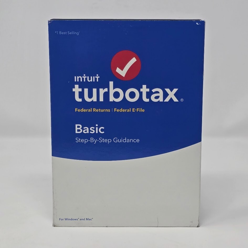 TurboTax Basic Federal + E-File 2018 Tax Software – New