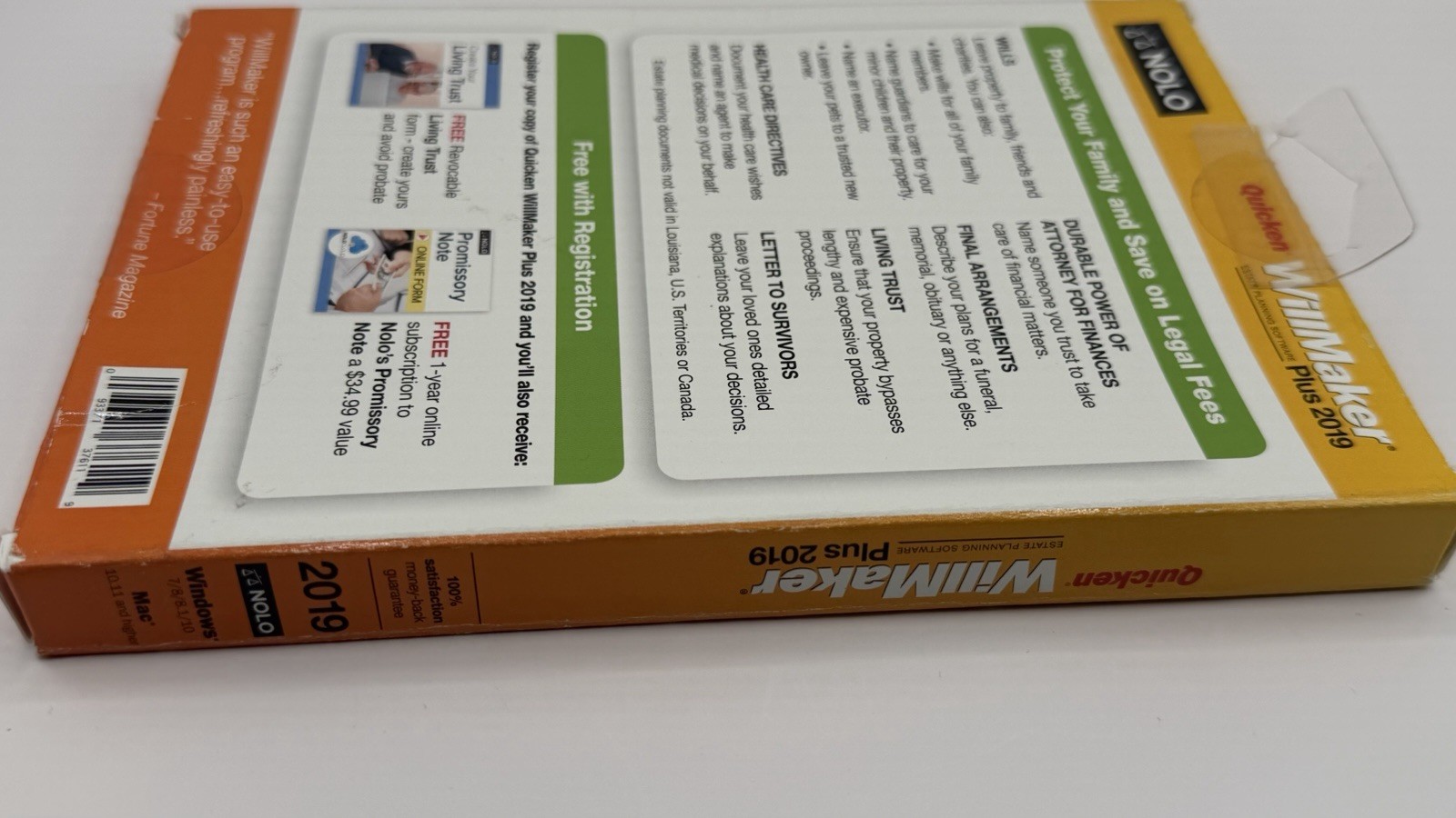 Nolo Quicken WillMaker Plus 2019 Home Legal Software CD Mac/Windows English