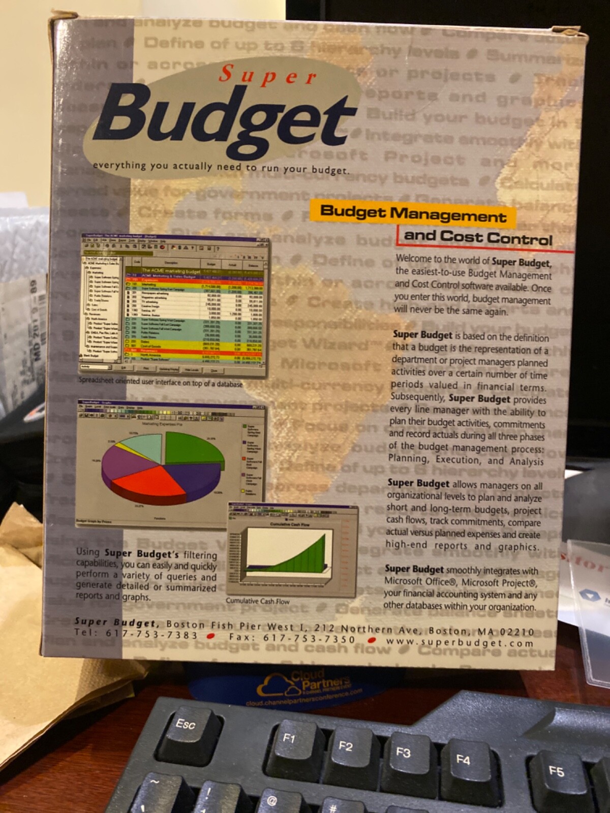 NEW UNUSED Super Budget Version 4.0 Budget& Cost Control+ License Disk NFR