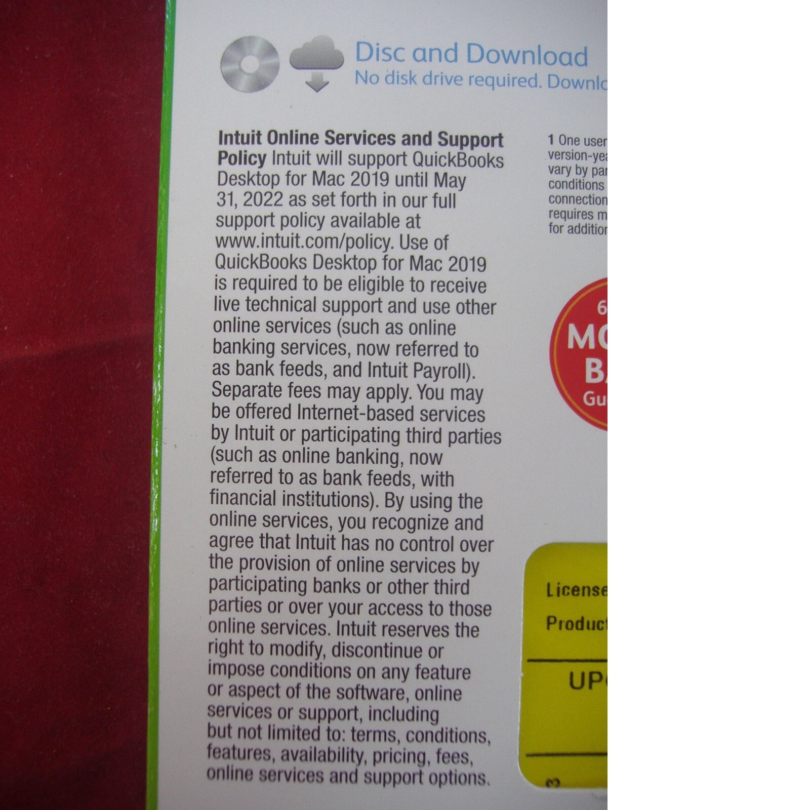 INTUIT QUICKBOOKS DESKTOP 2019 FOR MAC FULL DVD SEALED BOX =LIFTIME LICENSE=