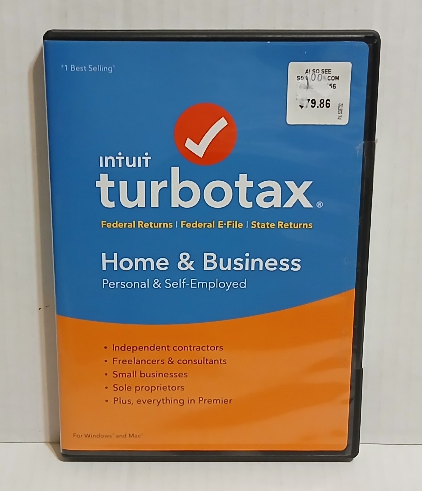 Intuit TurboTax Personal And Self-employed Windows And Mac 2017 NEW