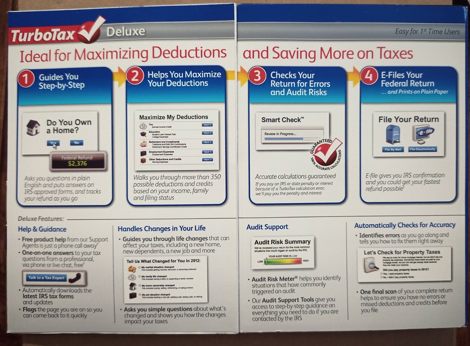 INTUIT (503941) TurboTax Federal Returns 2012 DELUXE For Windows Or MAC
