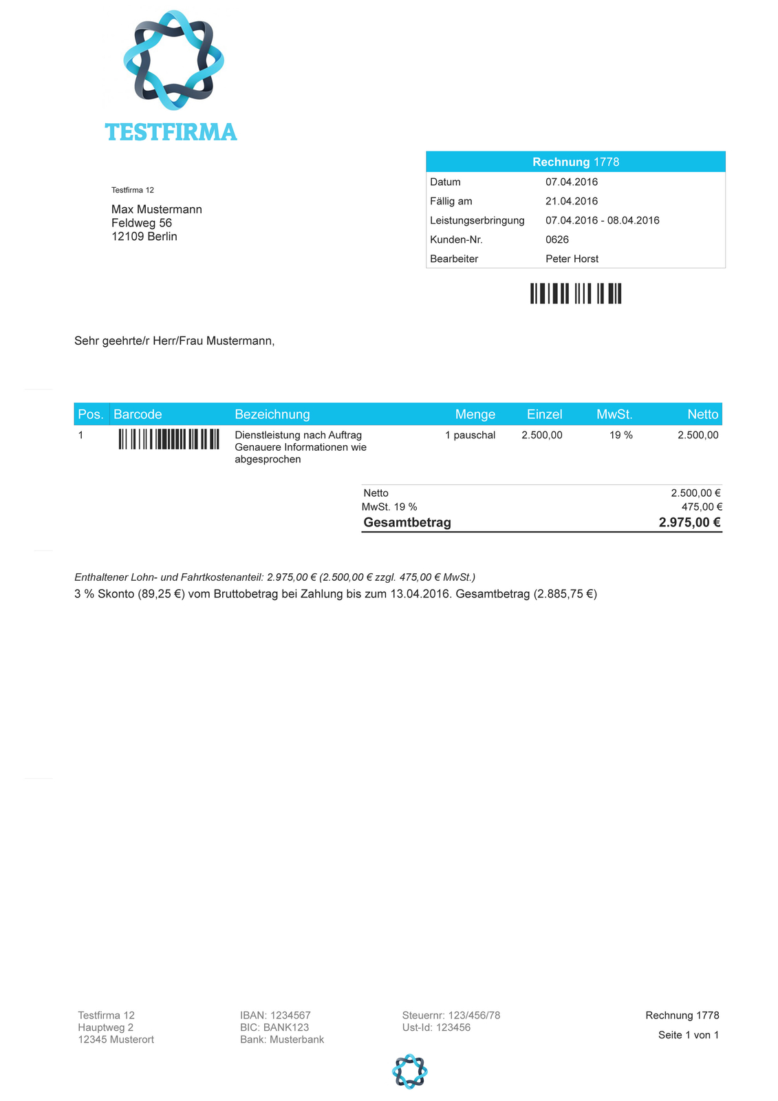 Rechnungsprogramm Software, Rechnungen einfach erstellen & per E-Mail versenden