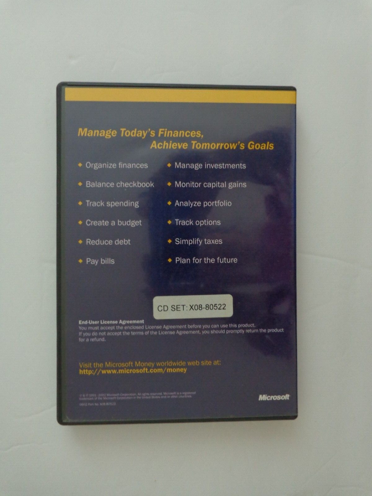 Microsoft Money 2003 Deluxe For Windows