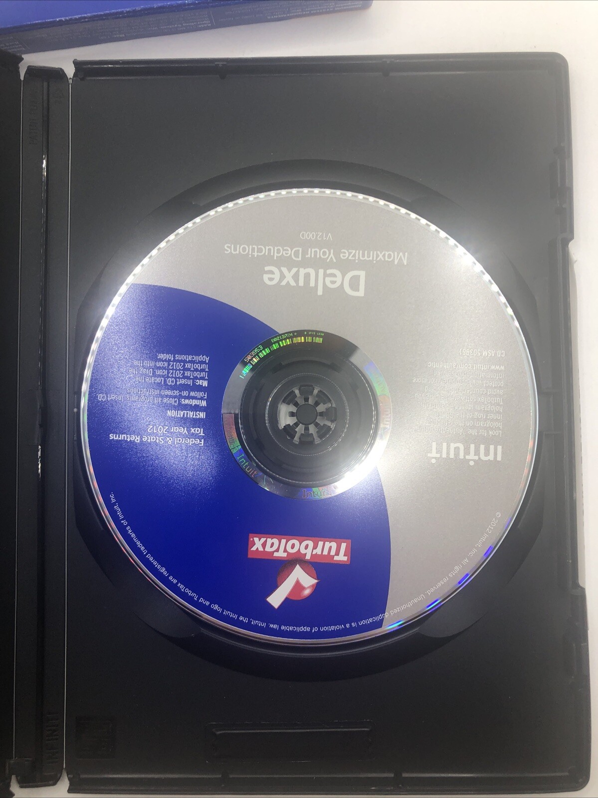 Turbotax 2012 Deluxe. Federal and State + Federal E-file. New in sealed box.