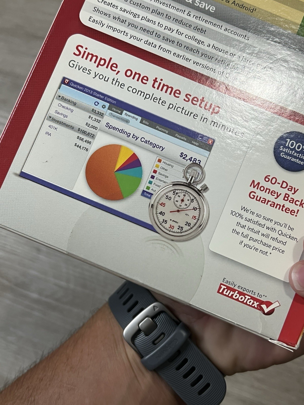 Intuit Quicken 2013 Starter Edition Orginize Your Money For XP SP2/Above Vista 7