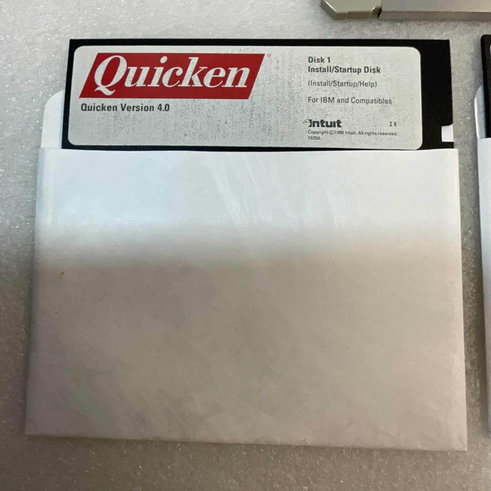 Intuit Quicken Version 4.0 For IBMon 5.25” Floppy & 3.5” VTG ElectronicsRecycled