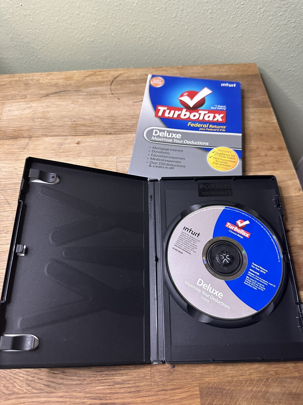 Turbotax 2010 Deluxe with state Turbo tax