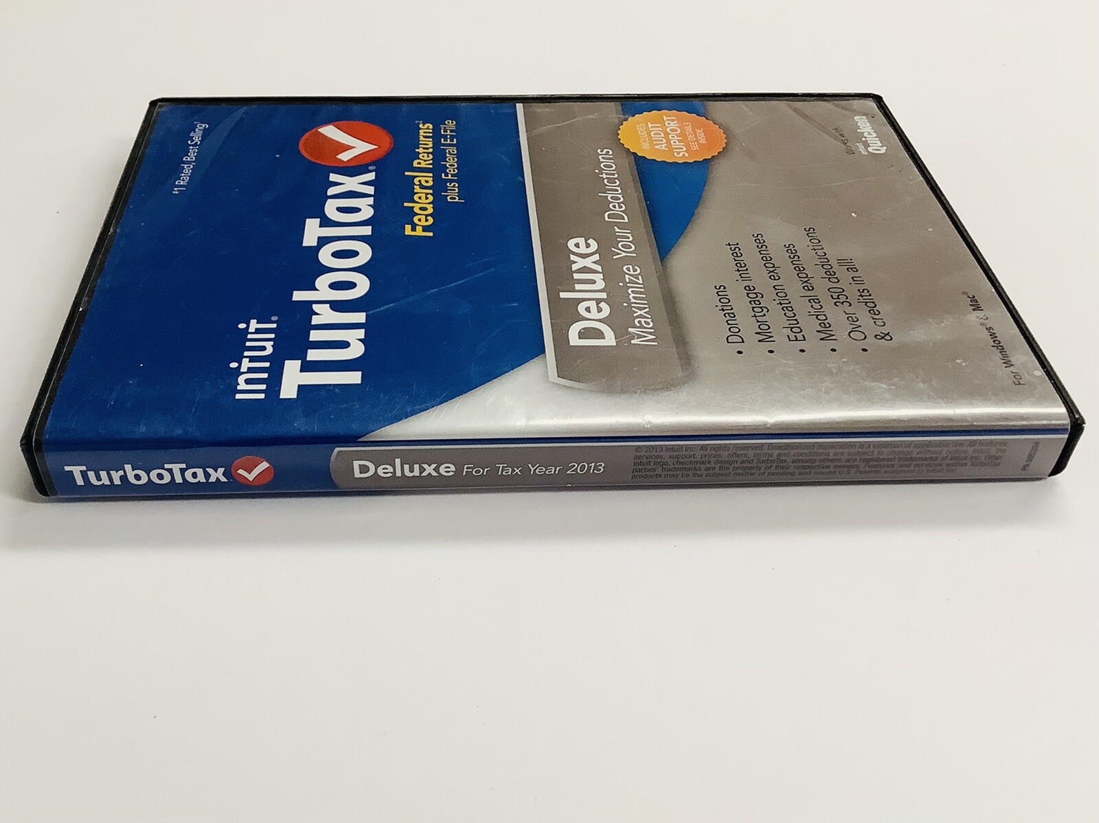 Turbotax Deluxe 2013 Federal Returns Plus E-File (Win/Mac) FREE SHIPPING (LN)