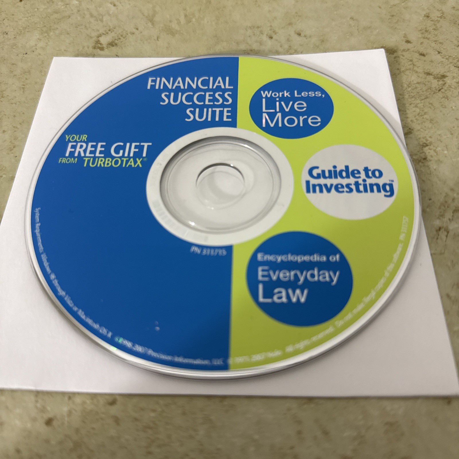 Turbotax Financial Success Suite Personal Finance Software CD
