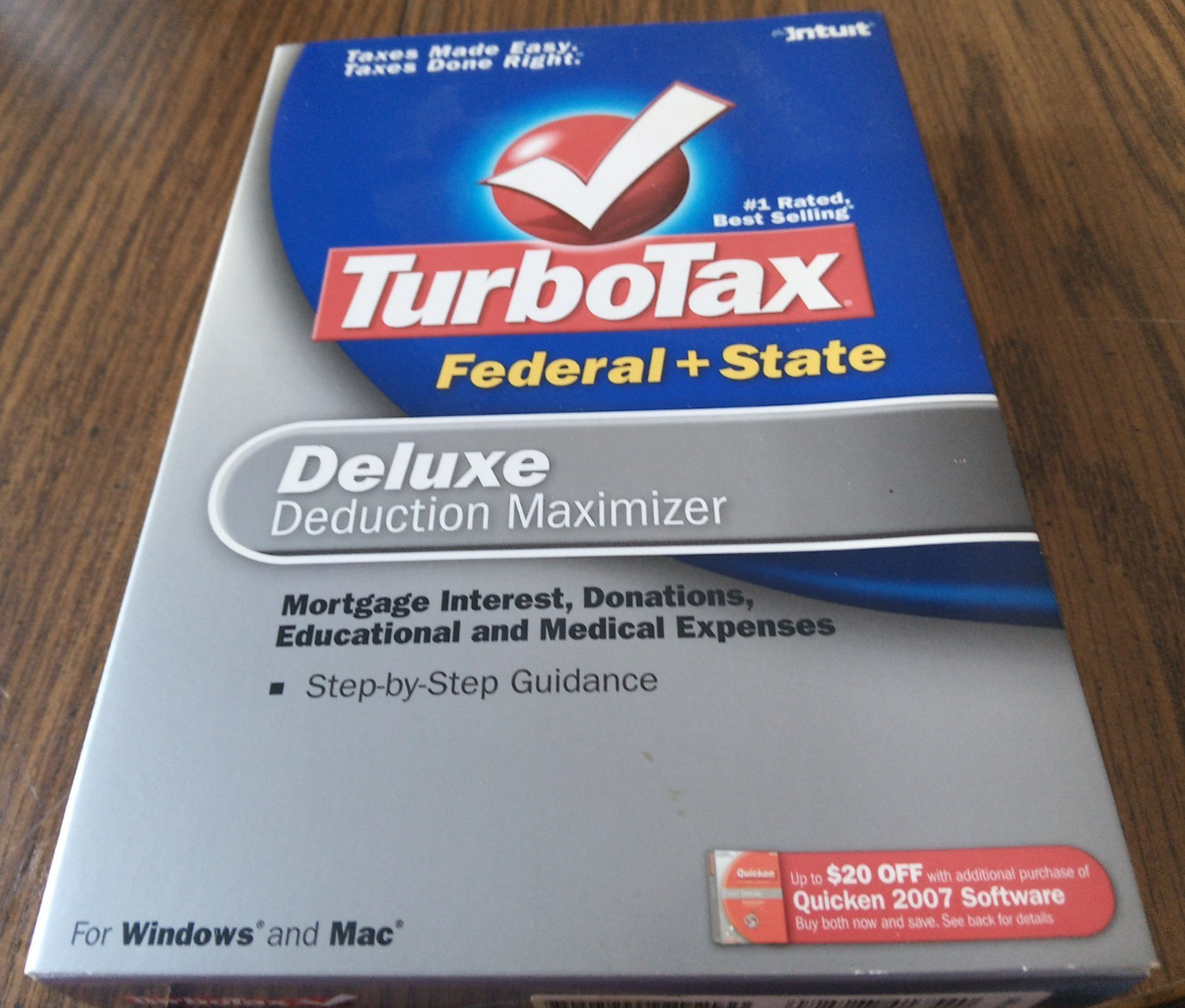 Intuit TurboTax Deluxe Federal + State 2006 For Microsoft Windows PC