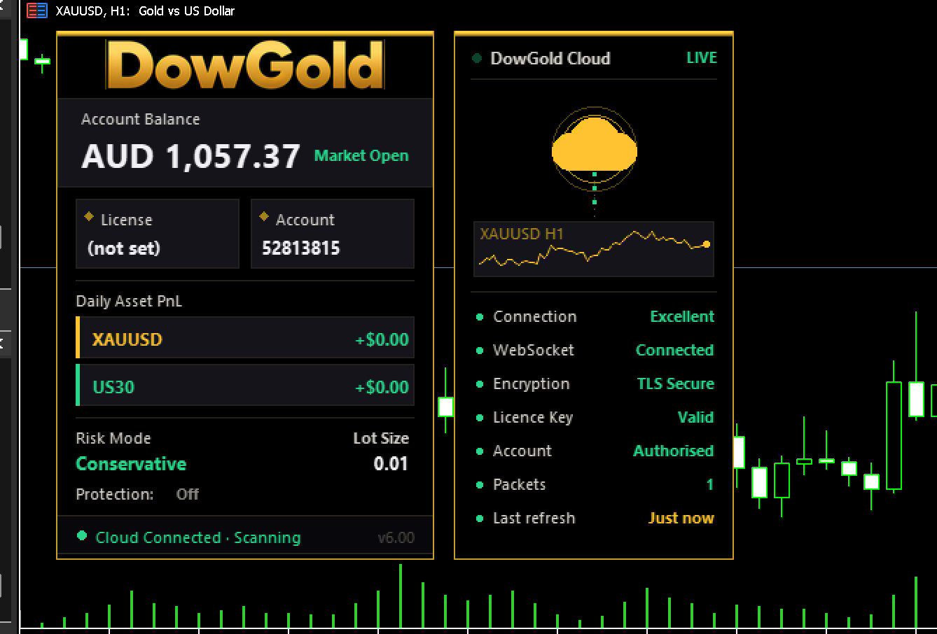 v6.0 DowGold EA Metatrader MT5 Gold Index Silver Robot MQL5 Expert Advisor