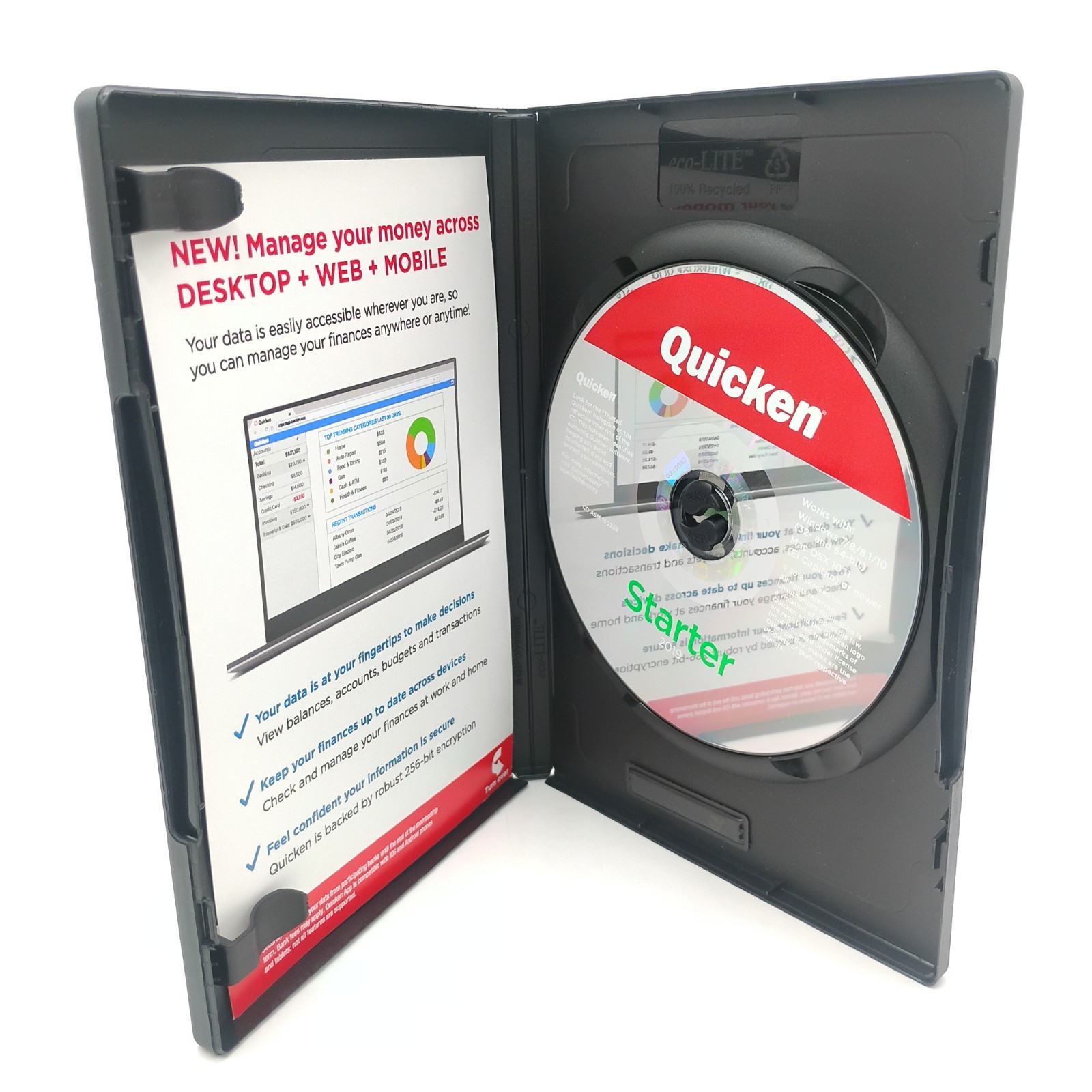 Intuit Quicken Starter Edition 2019 (Windows PC & Mac) Organize Your Money
