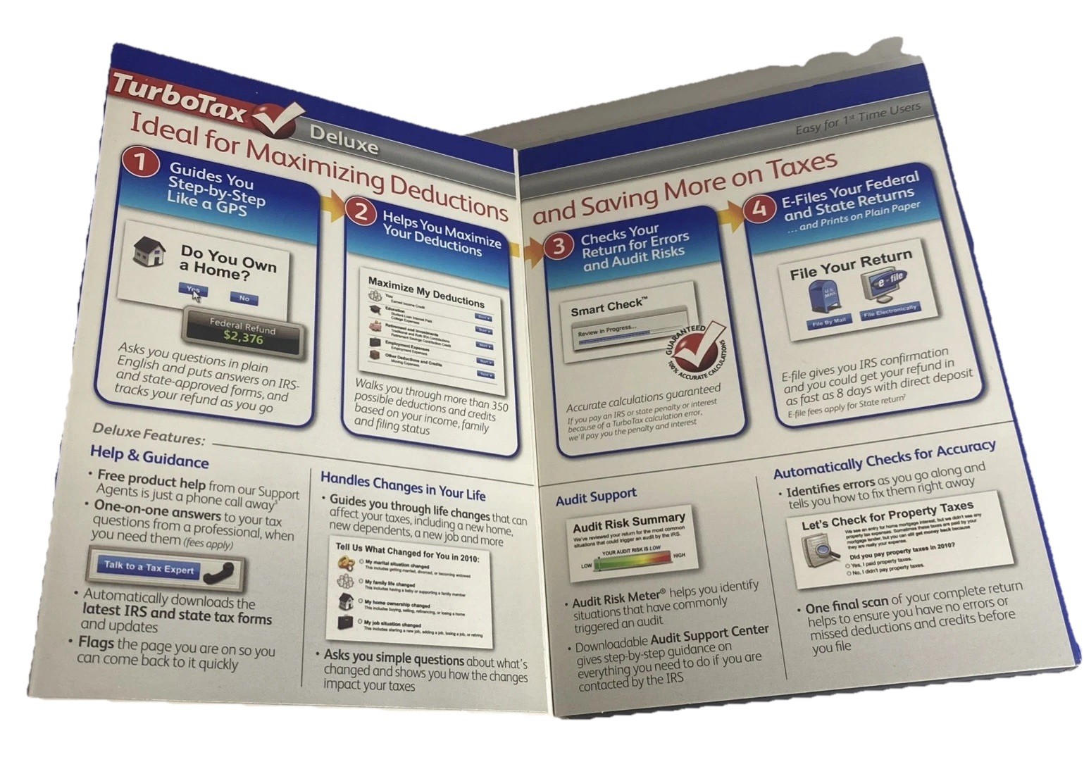 H&R Block 2011 & TurboTax 2009 CD Software + Free H&R Block 2009 NFR