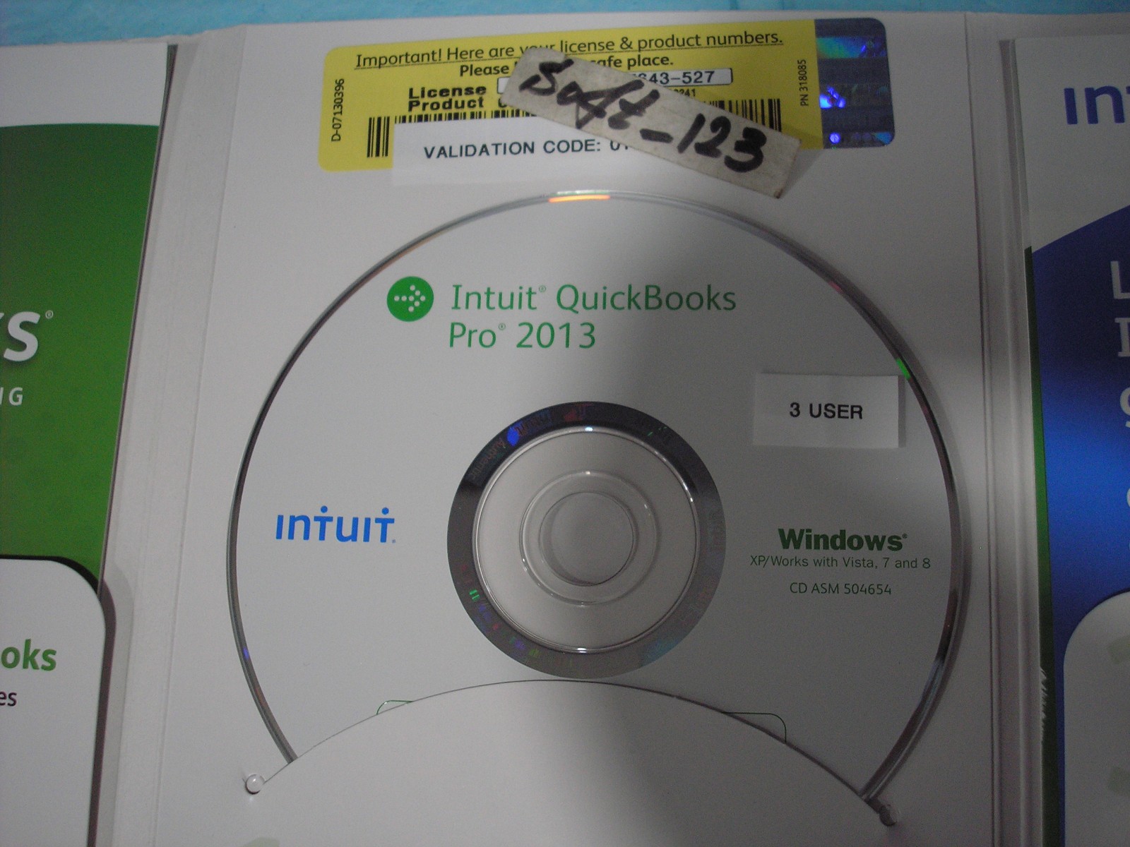 =3 USER VERSION= INTUIT QUICKBOOKS PRO 2013 FOR WINDOWS PC =LIFETIME LICENSE=