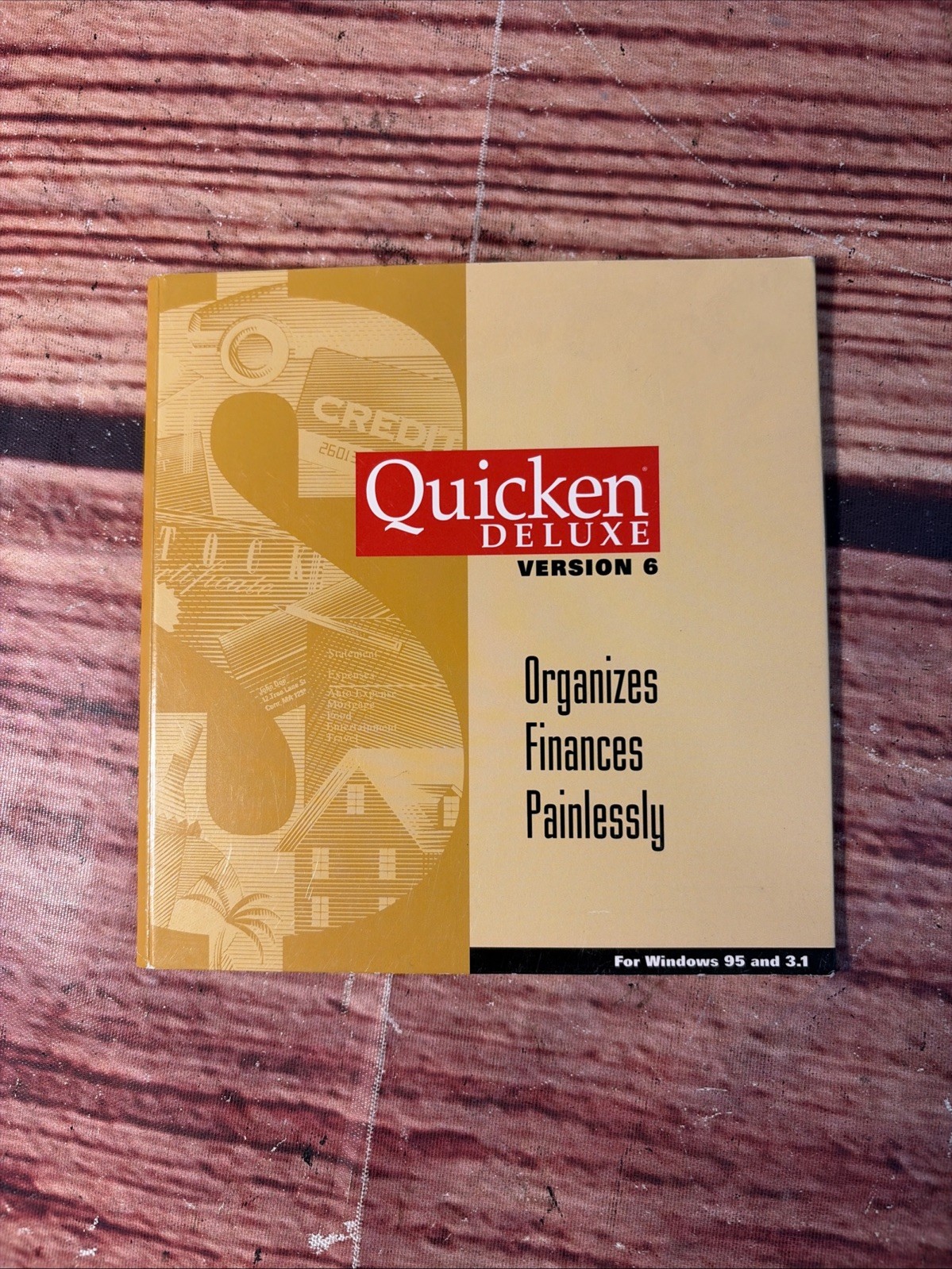 Quicken Deluxe Version 6 Software CD-ROM Finance Software For Windows 95 and 3.1