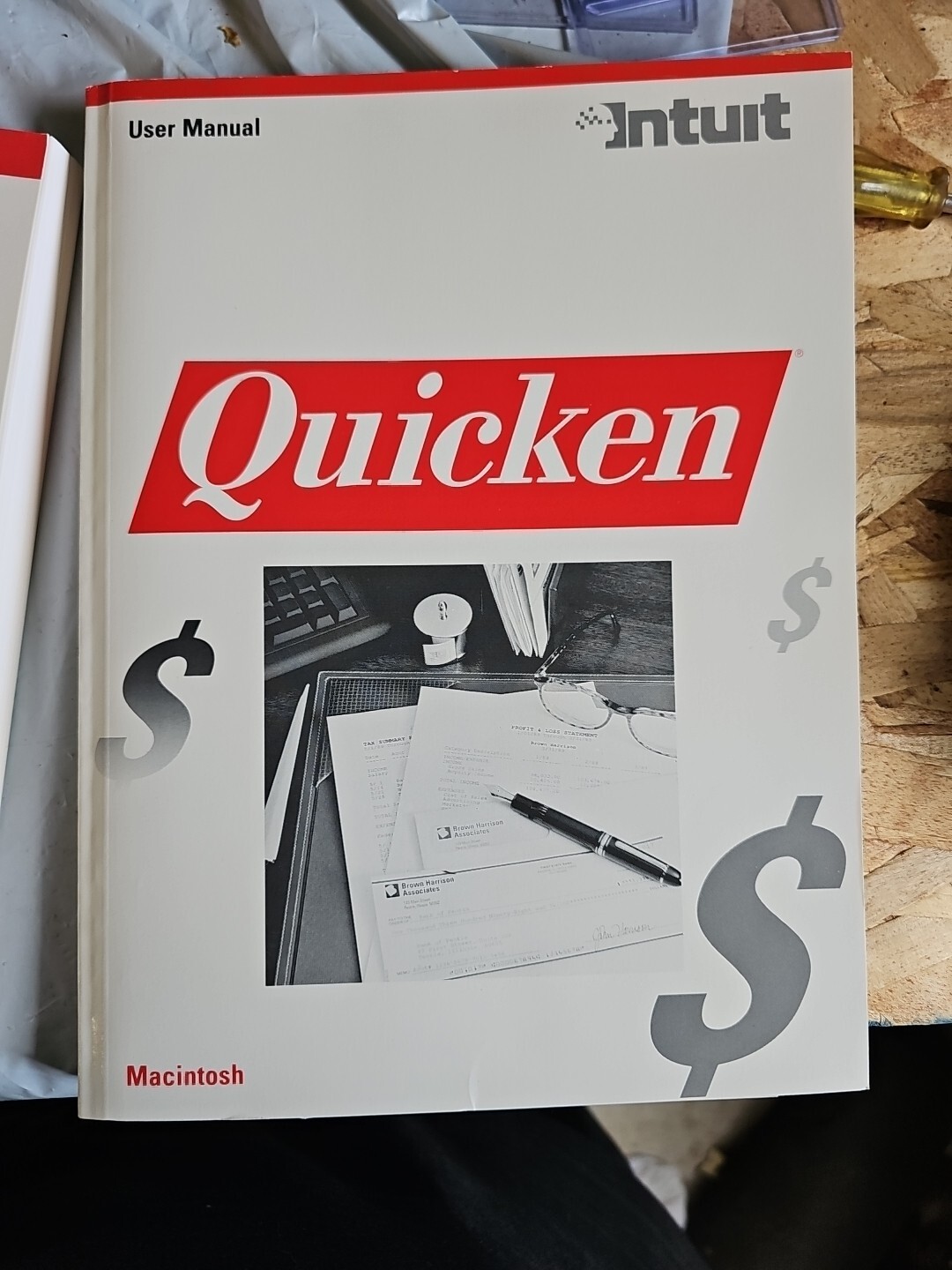 Vintage 1991 Macintosh Intuit Quicken 3.0 home & business finance Disk Manual G1