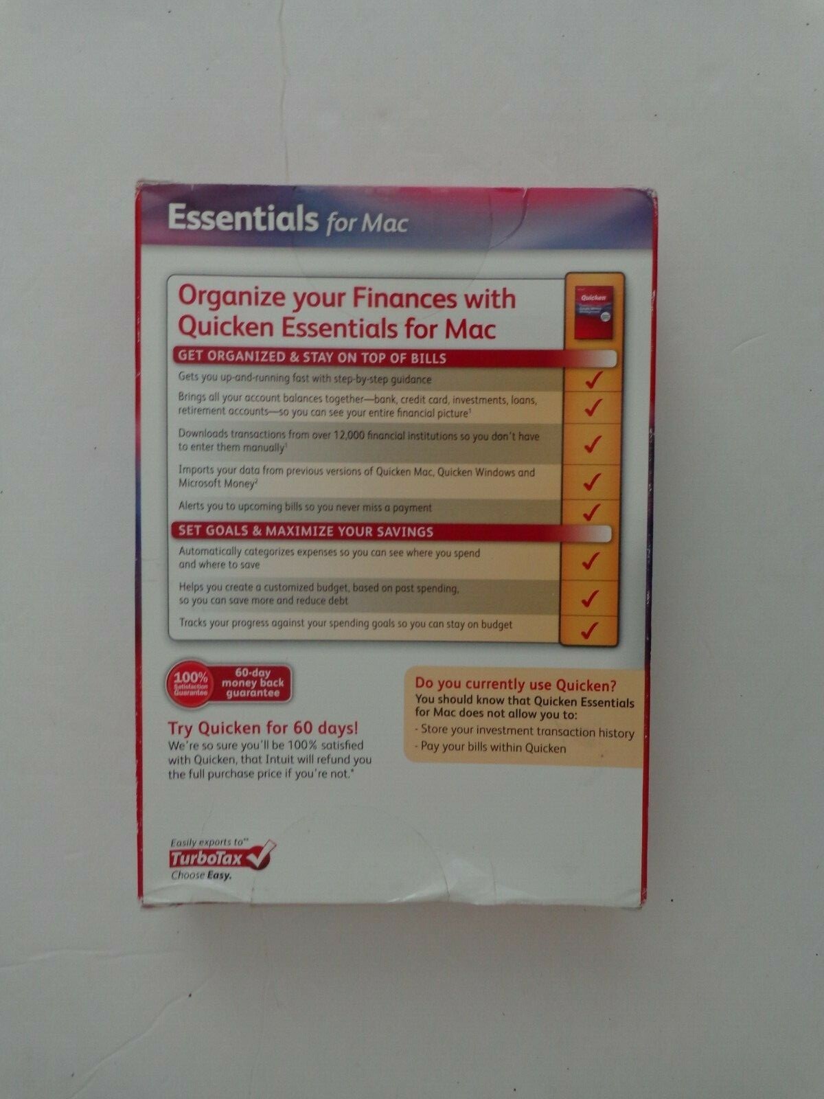 Quicken Essentials for Mac (2010 version)