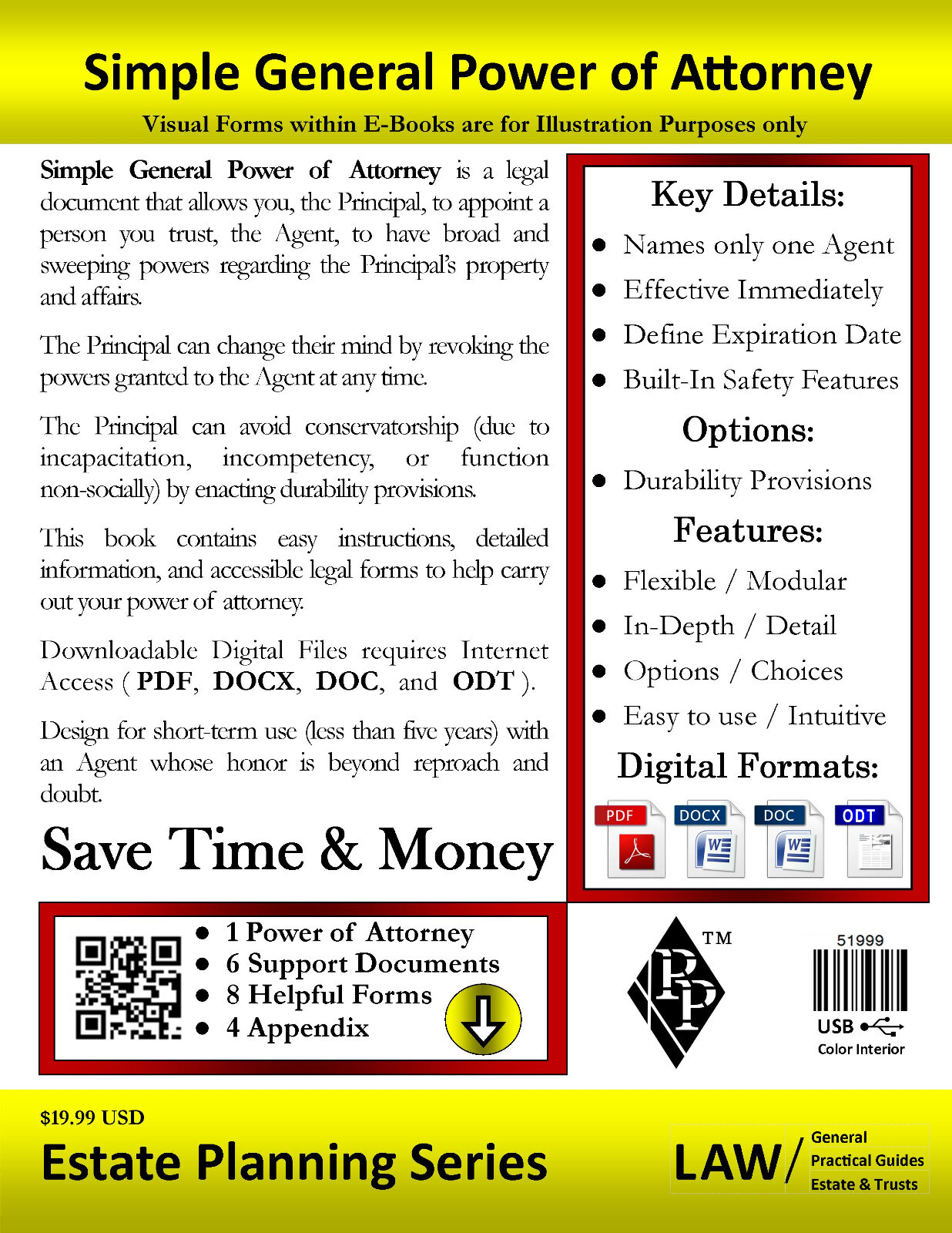 Simple General Power of Attorney – Full Version – USB Flash Drive Only