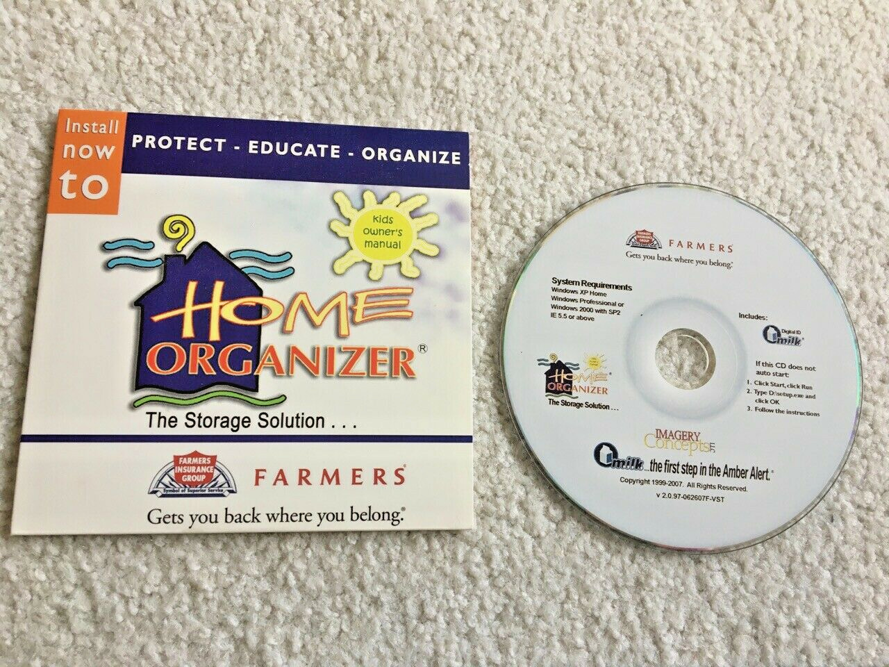 FARMERS’ HOME ORGANIZER SOFTWARE FOR WINDOWS 2000, XP, etc.