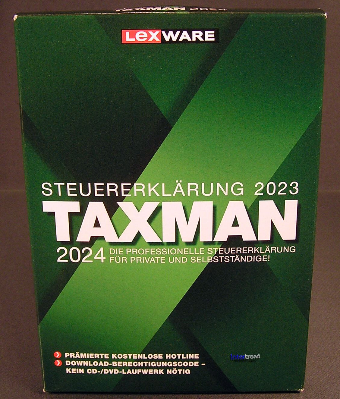 Lexware Taxman 2024 Vollversion Box (Steuerjahr 2023) + Handbuch (PDF) OVP NEU