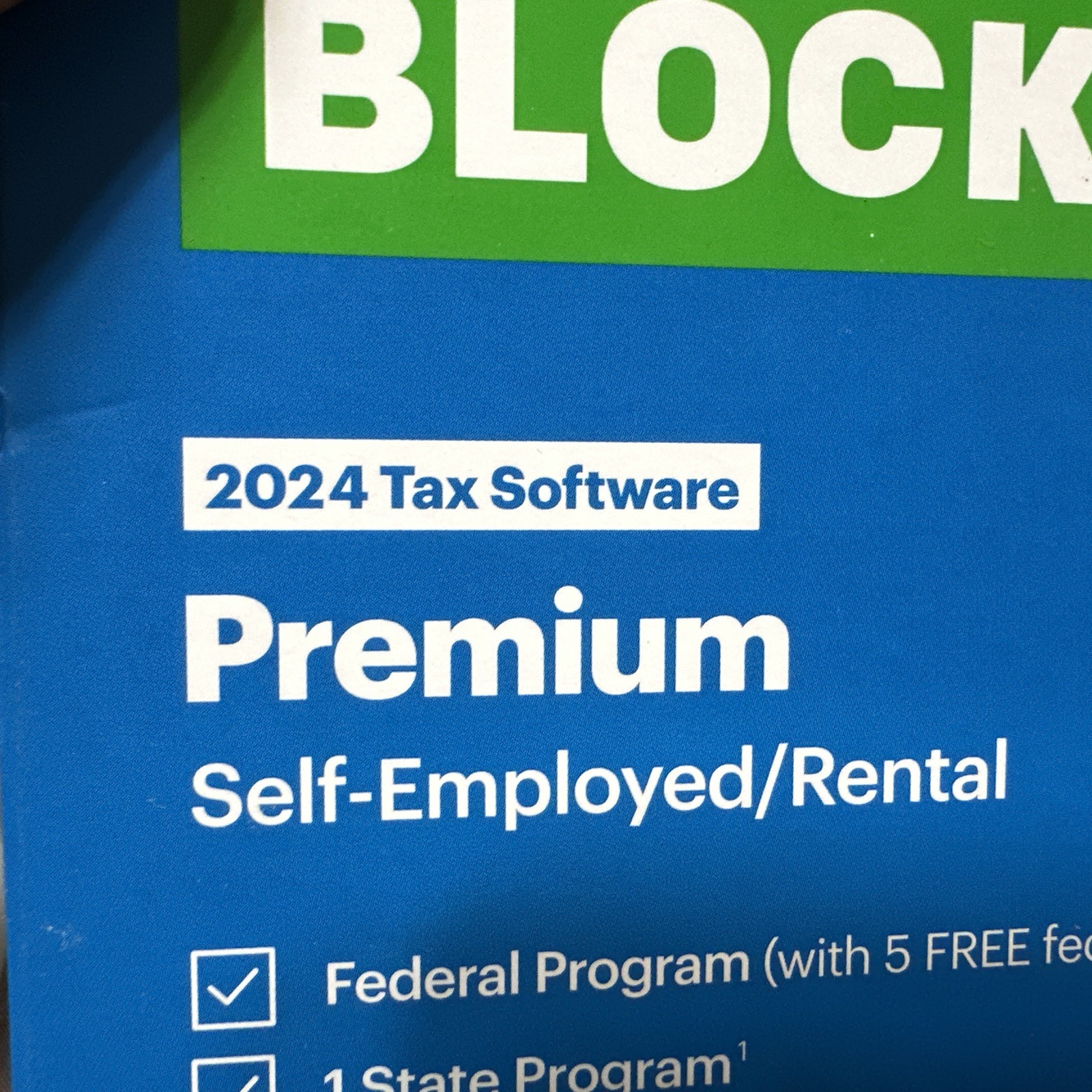 H&R Block Tax Software Premium 2024 PC/Mac Boxed Key Card USA like Turbotax HR