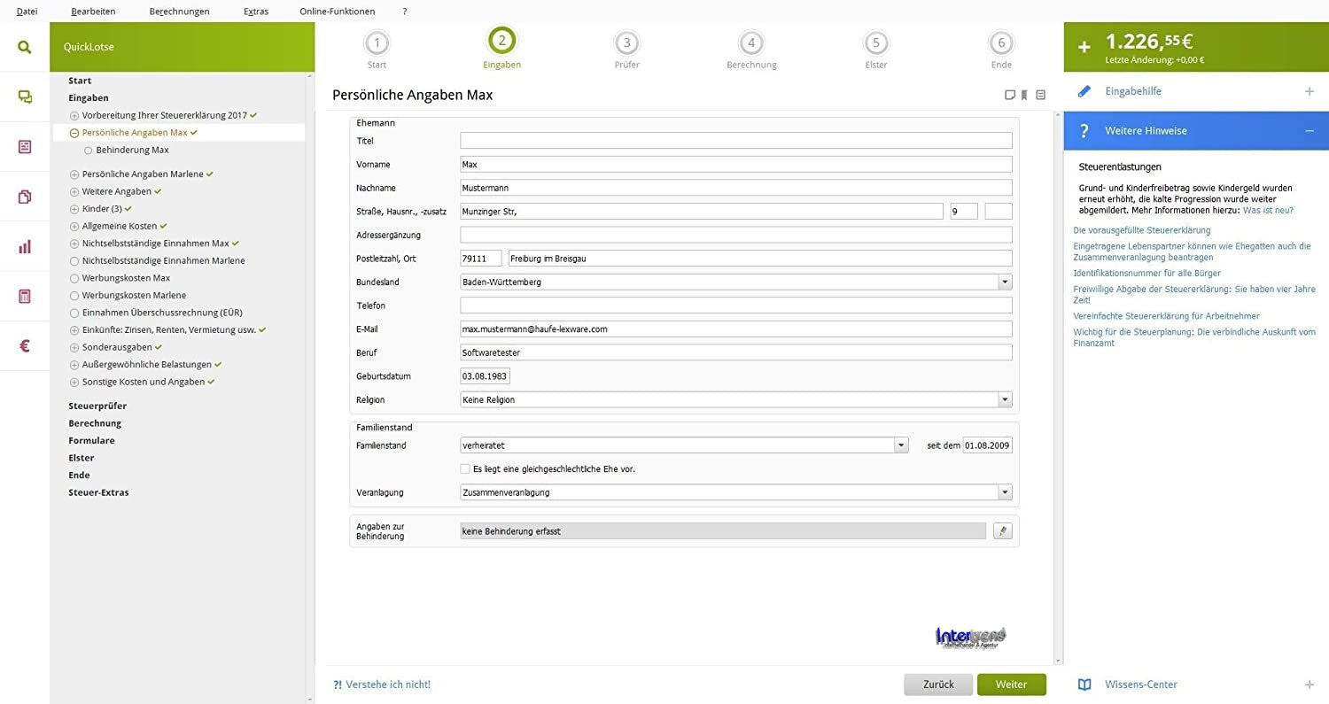 Lexware QuickSteuer Deluxe 2024 Vollversion Steuerjahr 2023 Download NEU