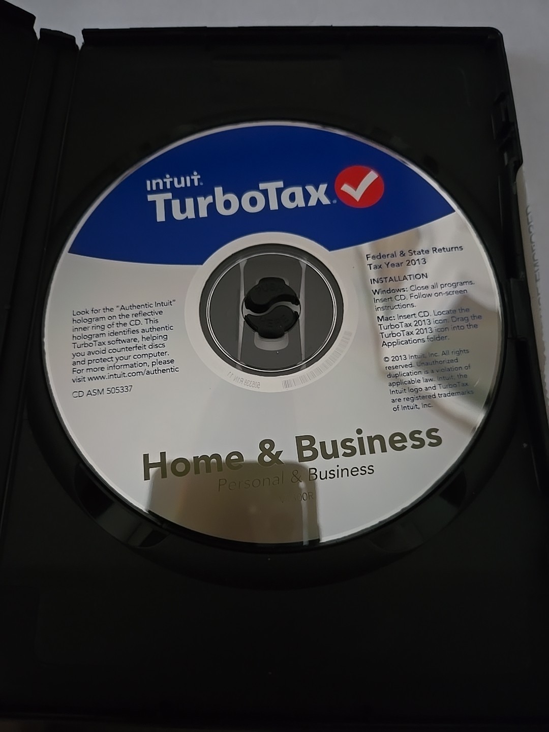 TurboTax 2013 CD Home and Business Federal and State Returns