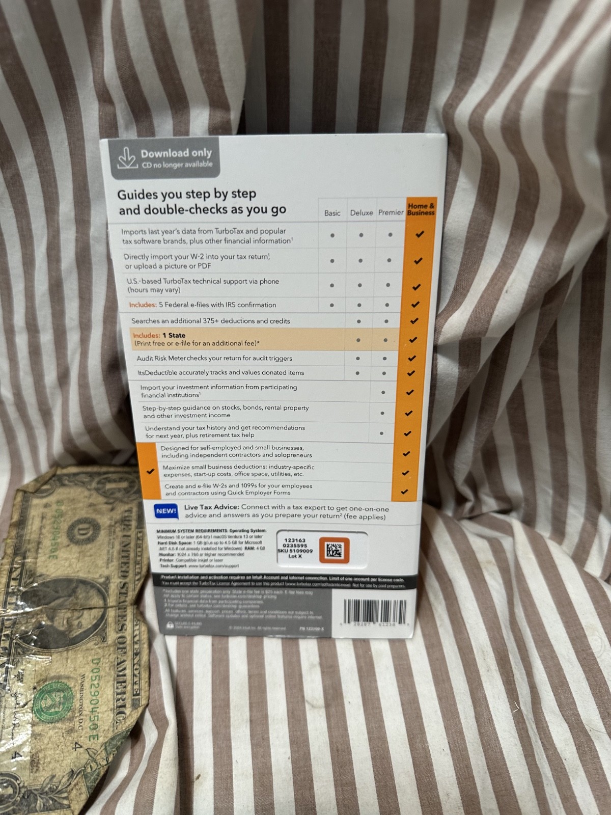 2024 Intuit Turbotax Home Business Federal State Window Mac USA Sealed NEW 2024