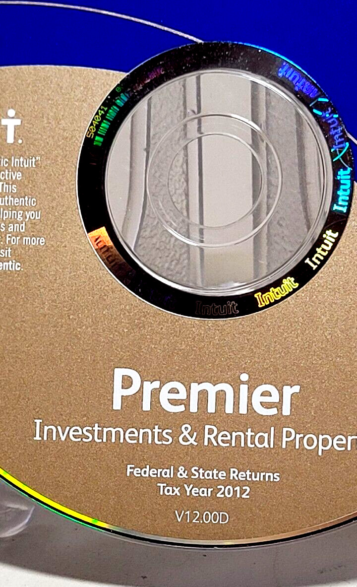 Intuit 2012 TurboTax Premier, Investment & Rental Property Fed & State Returns