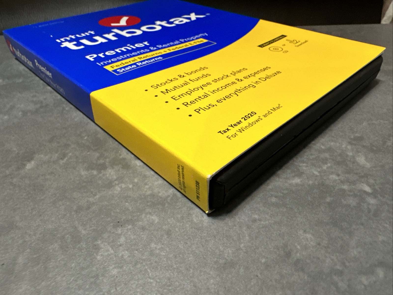 2020 Turbotax PREMIER Federal Returns /E-File CD Physical Disc Windows Mac NEW