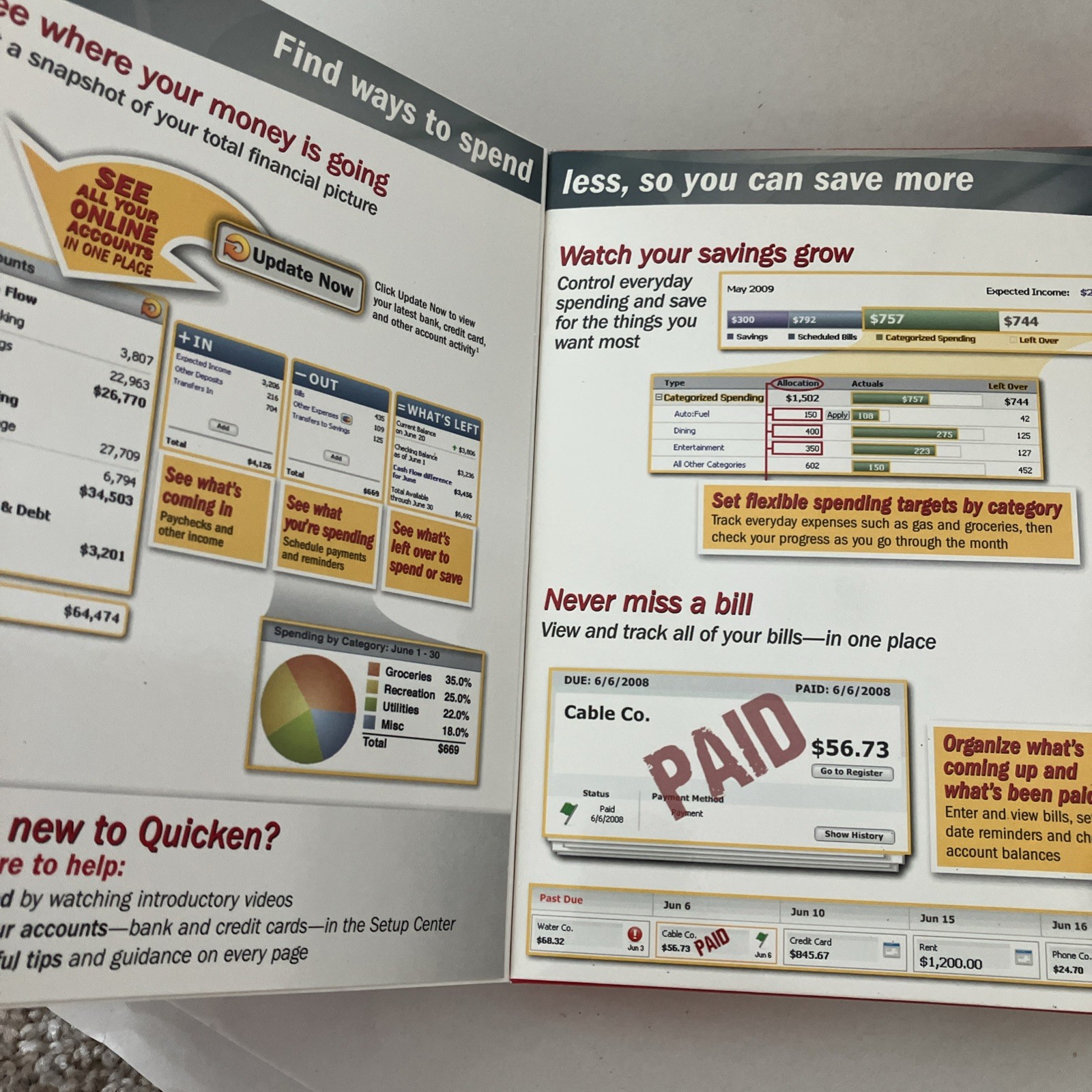 Intuit Quicken Deluxe 2009 Retail Box for Windows XP/VISTA