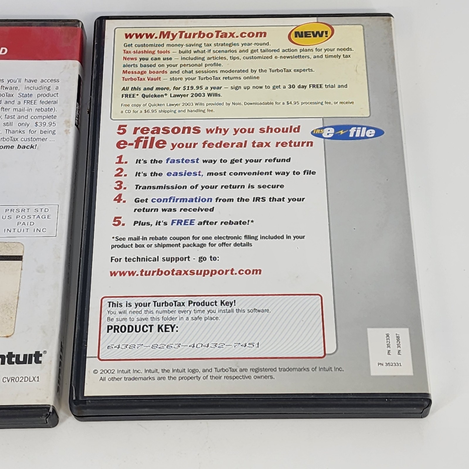 TurboTax Deluxe Software Collection 2000-2005 Intuit CD-ROM Vintage Computing