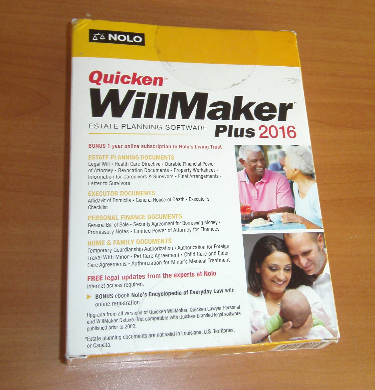 NEW NOLO Quicken Willmaker Plus 2016 Estate Planning Software ***CD INCLUDED***