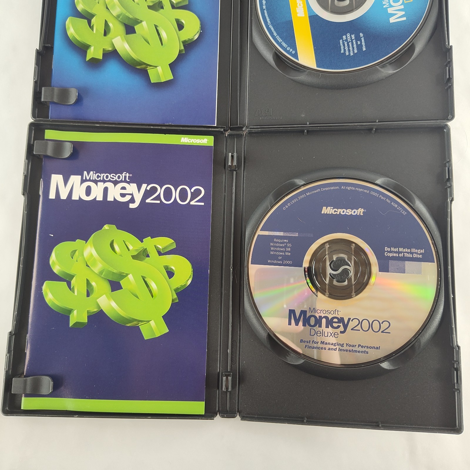 Microsoft Money 2002 Deluxe and Microsoft Money 2003 Deluxe for Windows