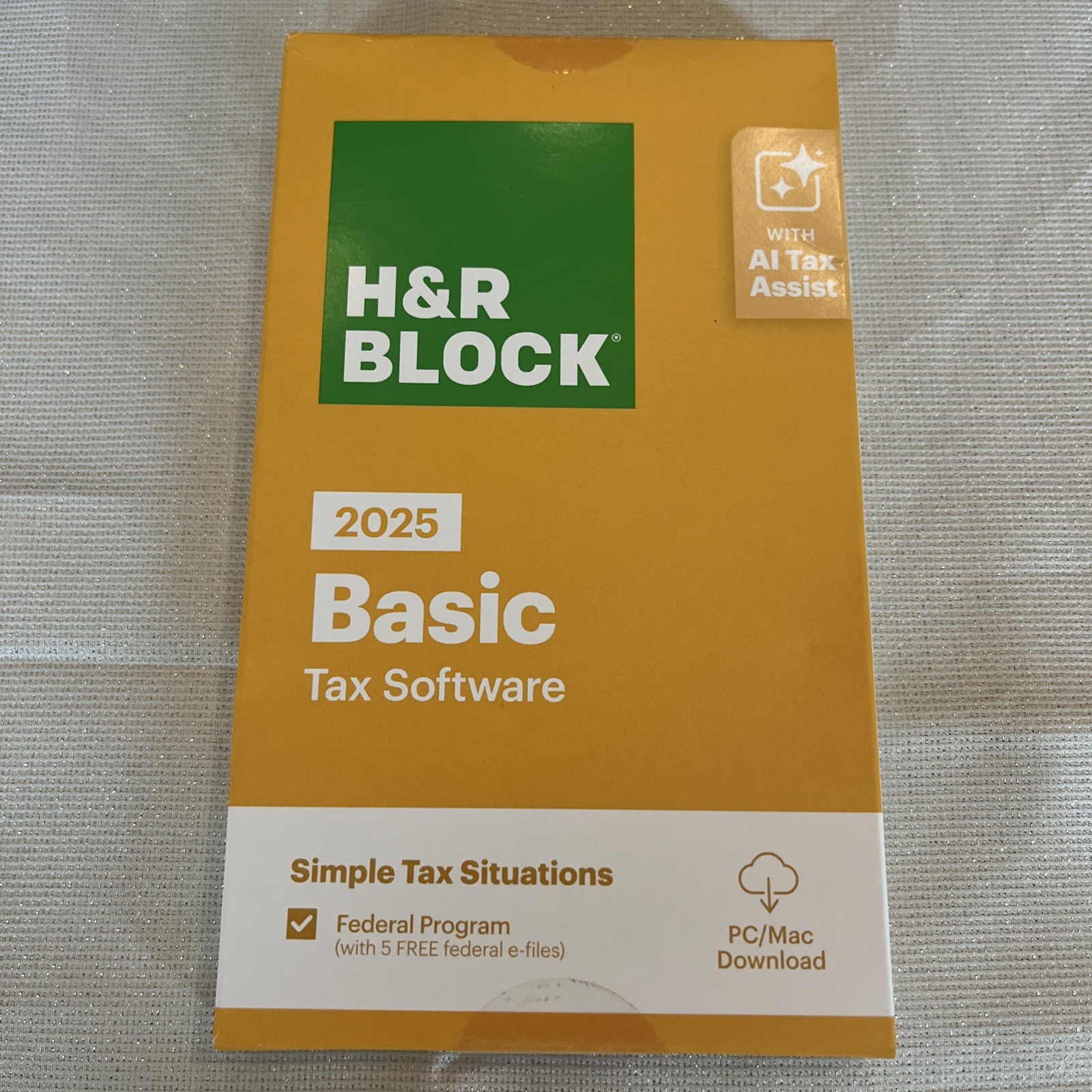 H&R Block Tax Software Basic 2025 PC/Mac [Key Card] NEW