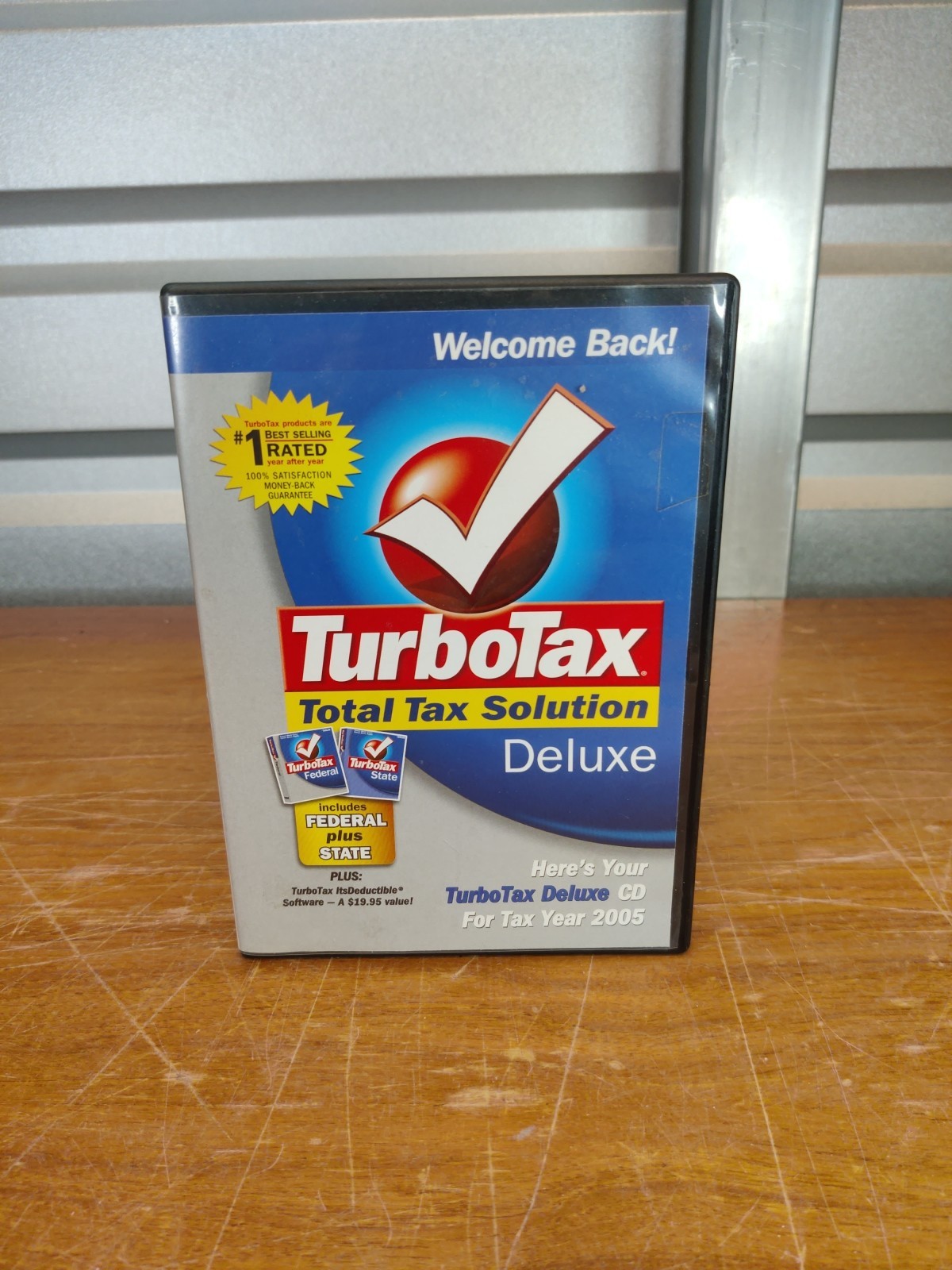 2005 TurboTax Deluxe Plus State CD-ROM for Windows & Mac Intuit W/ Software Key