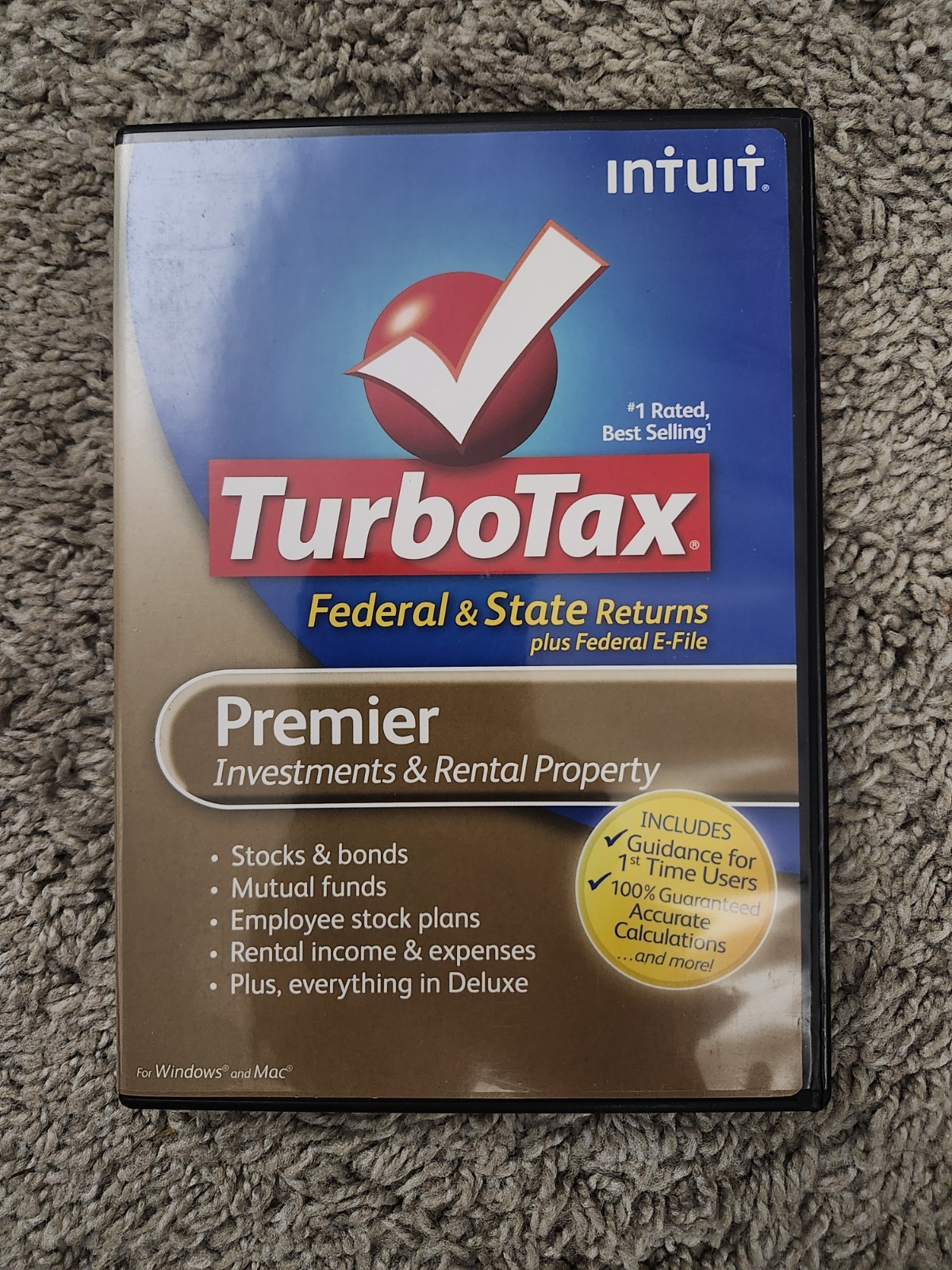 Intuit TurboTax Premier 2011: Federal & State (Investments, Rental Property)