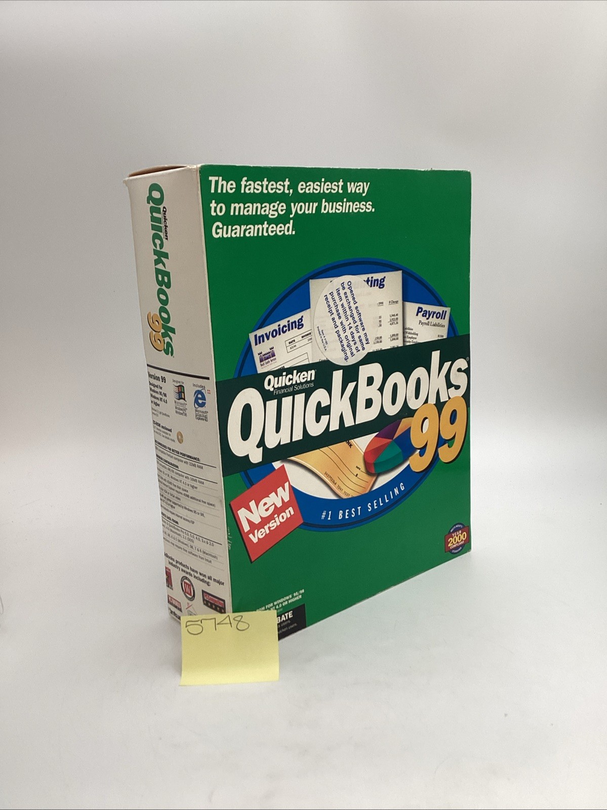 Quicken Financial Solutions Intuit QuickBooks 99 Accounting Software Windows