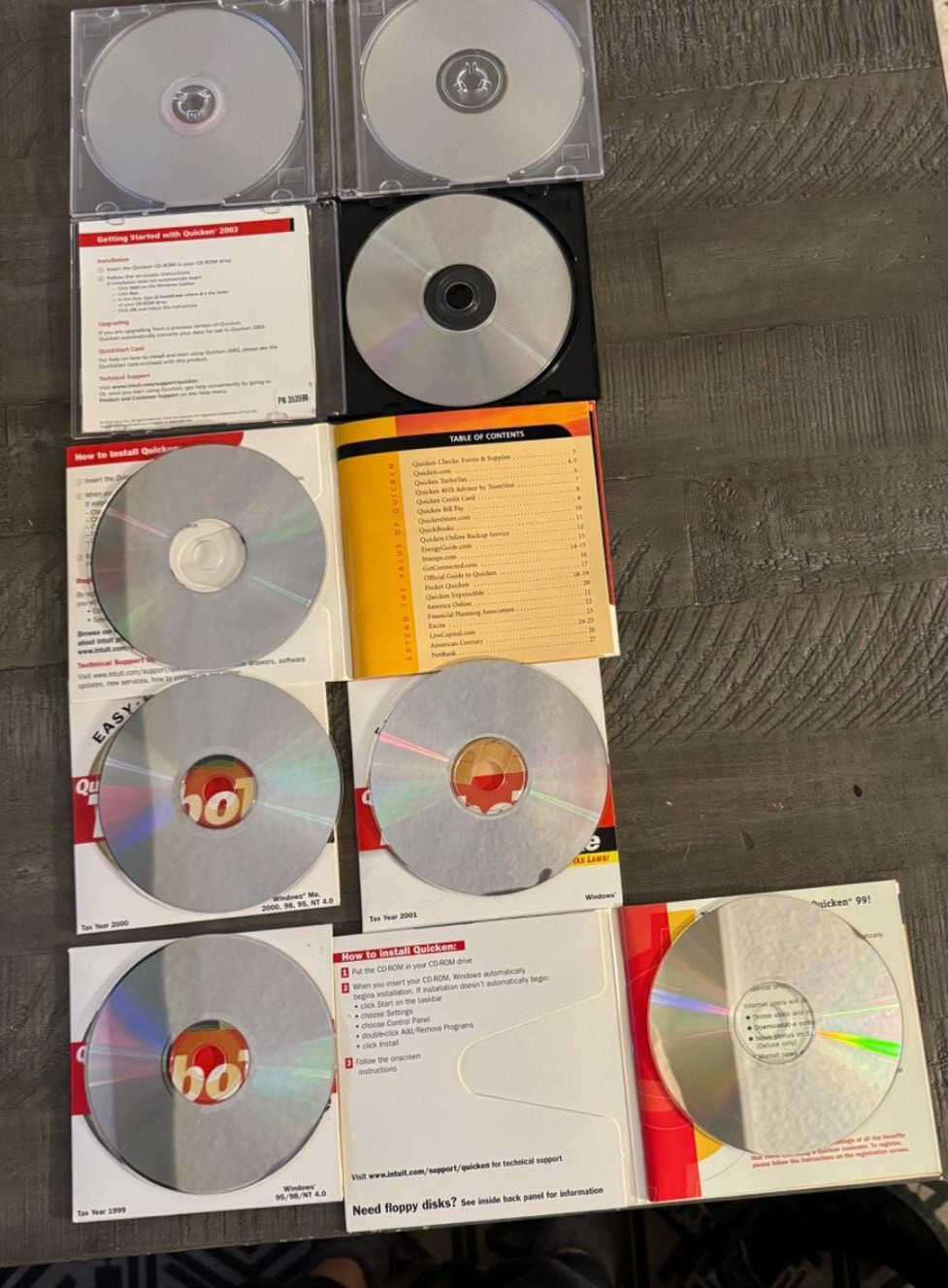 CDs Software ‘TURBOTAX DELUXE _ See Below for Titles