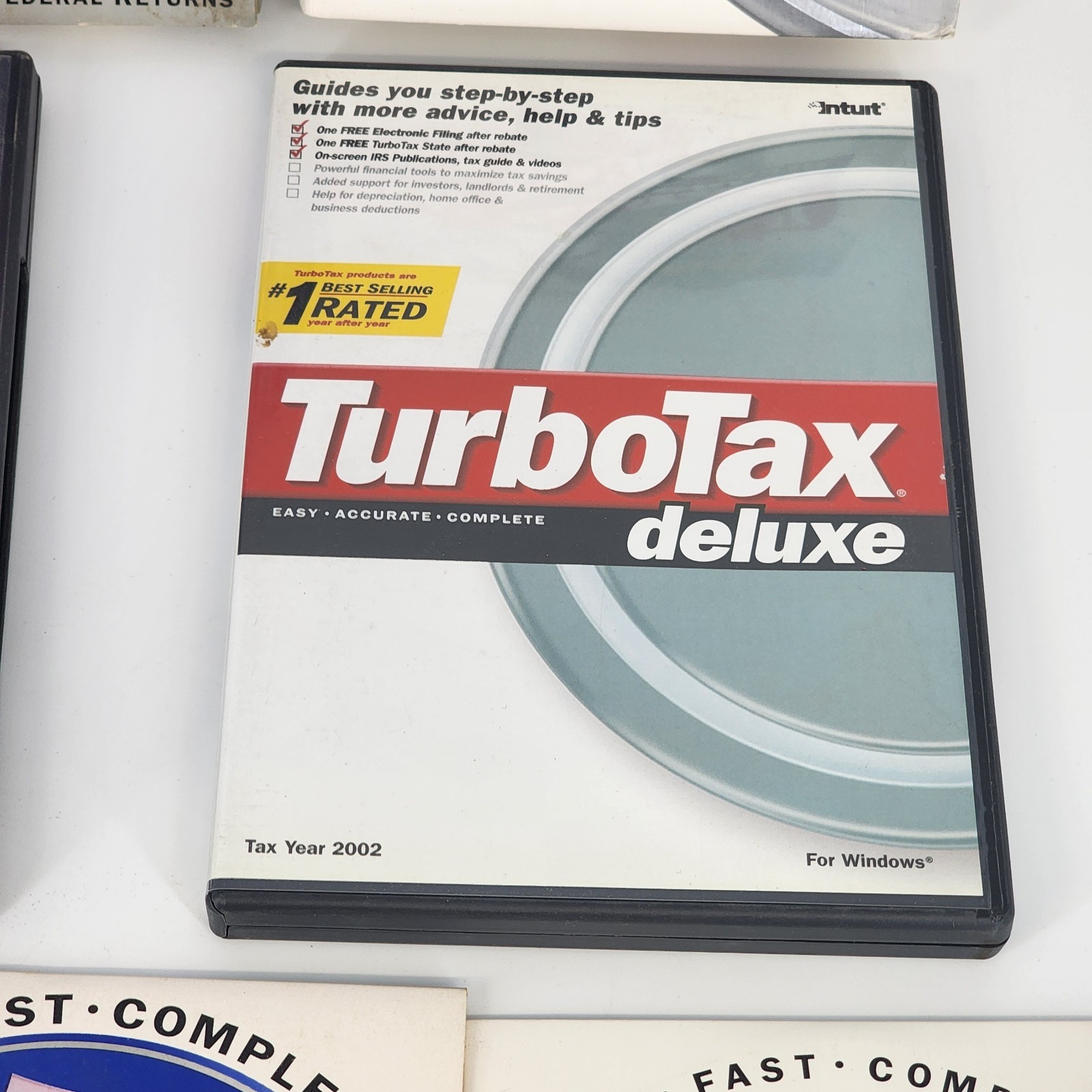 TurboTax Deluxe Software Collection 2000-2005 Intuit CD-ROM Vintage Computing