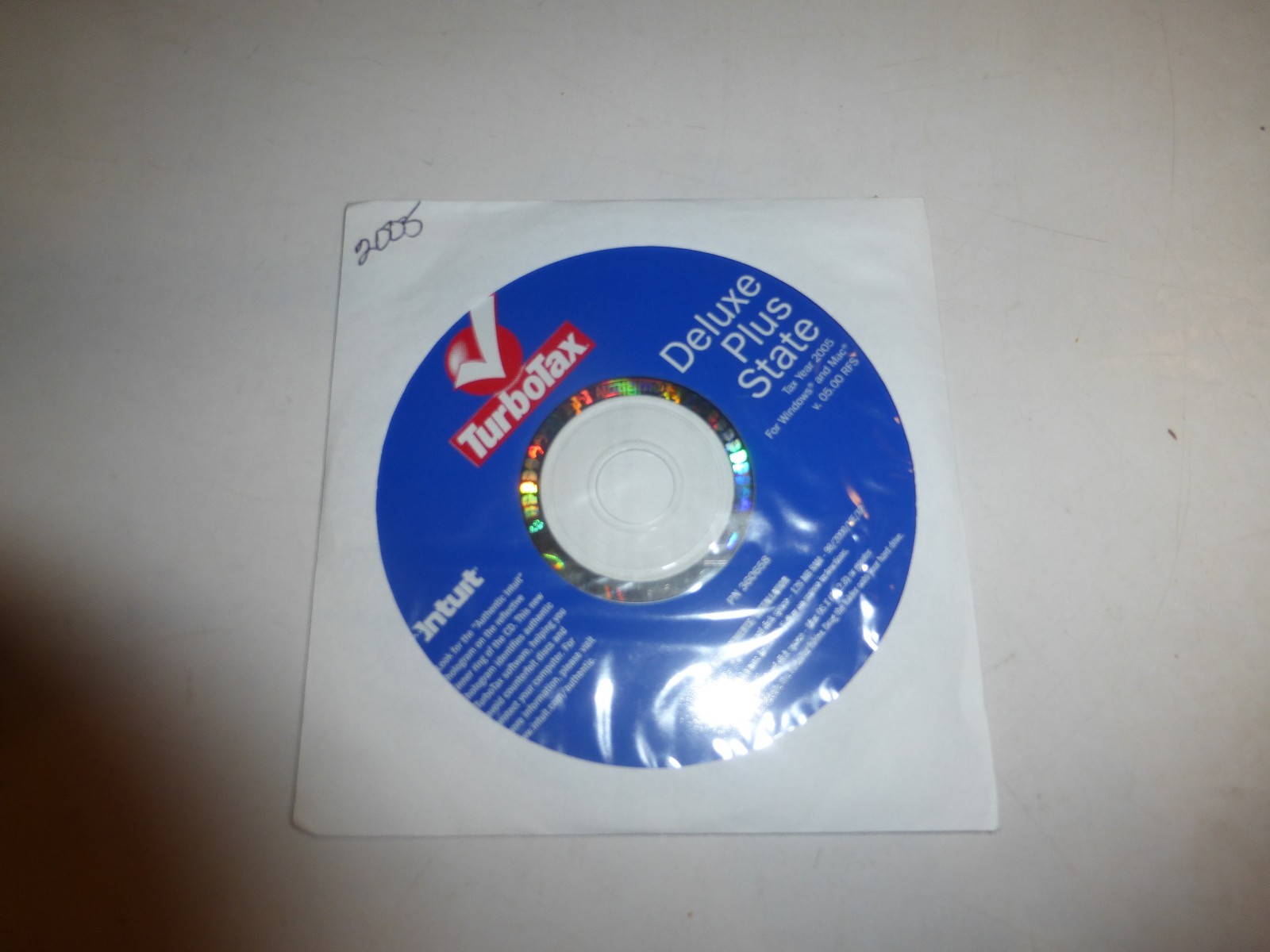 1 CD, 2005 TURBOTAX Deluxe Plus State for Windows B310