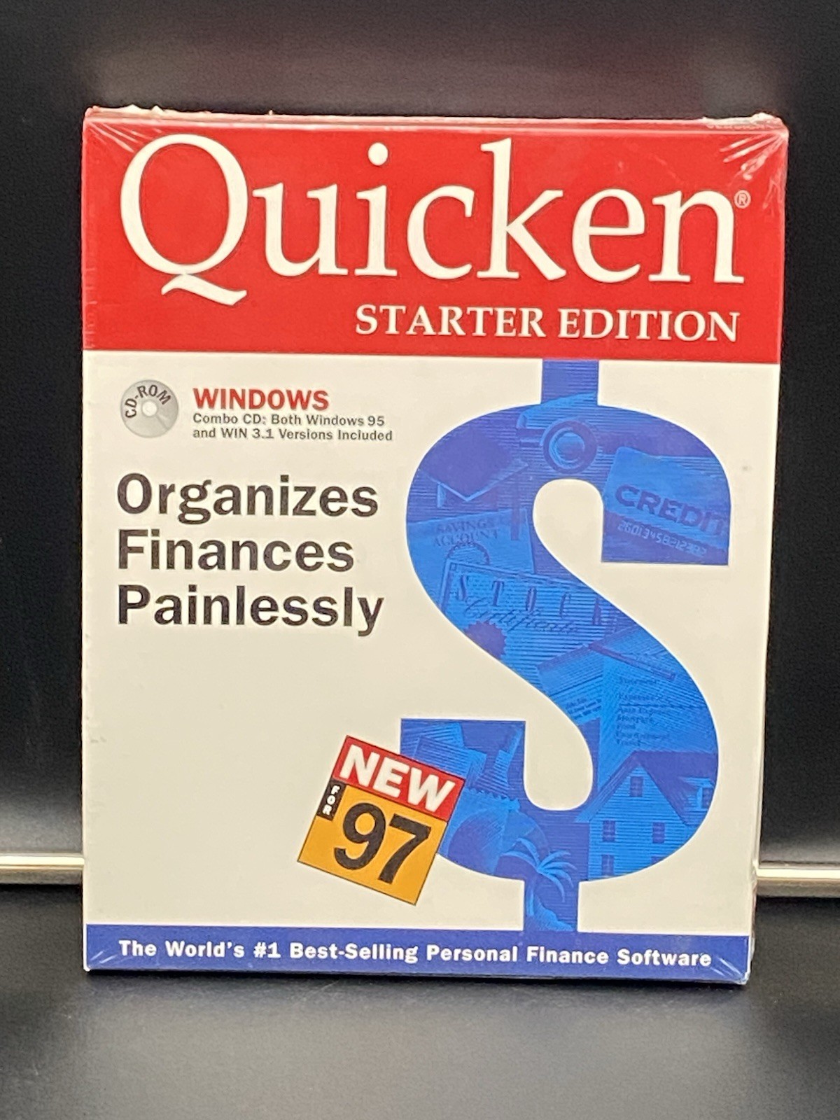 Vtg New Sealed Intuit Quicken Starter Edition For Windows 95 & 3.1 SOFTWARE
