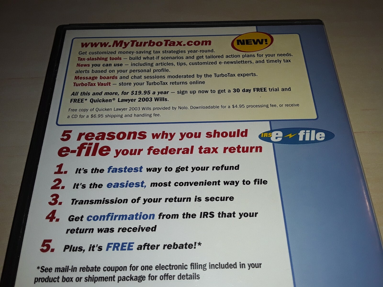 Turbo Tax Basic Federal 2002