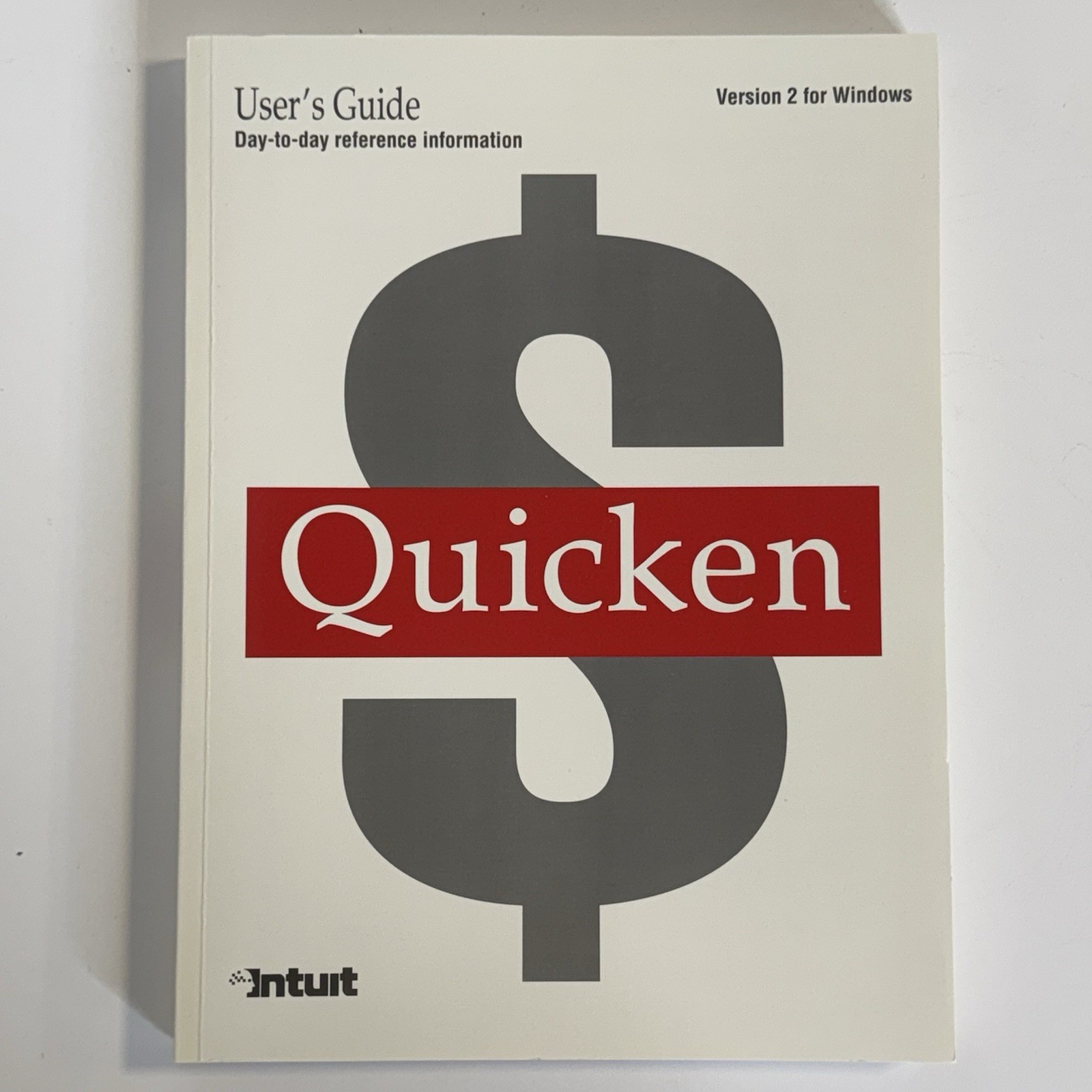 Intuit Quicken 2.0 Windows IBM Personal Finance Software W/ Disks Vintage 1992