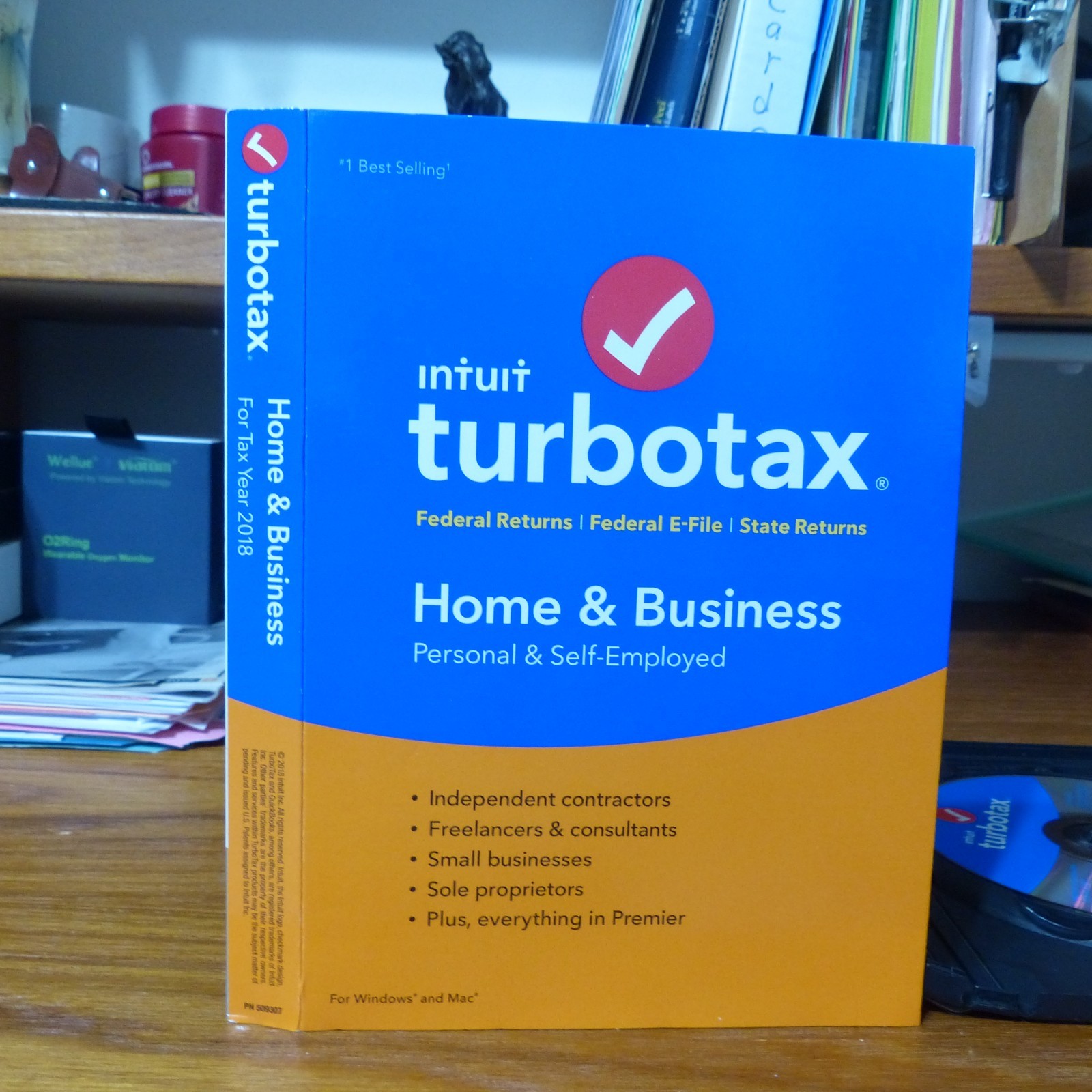 TurboTax Home & Business 2018 Win/Mac CD | Schedule C & State Returns