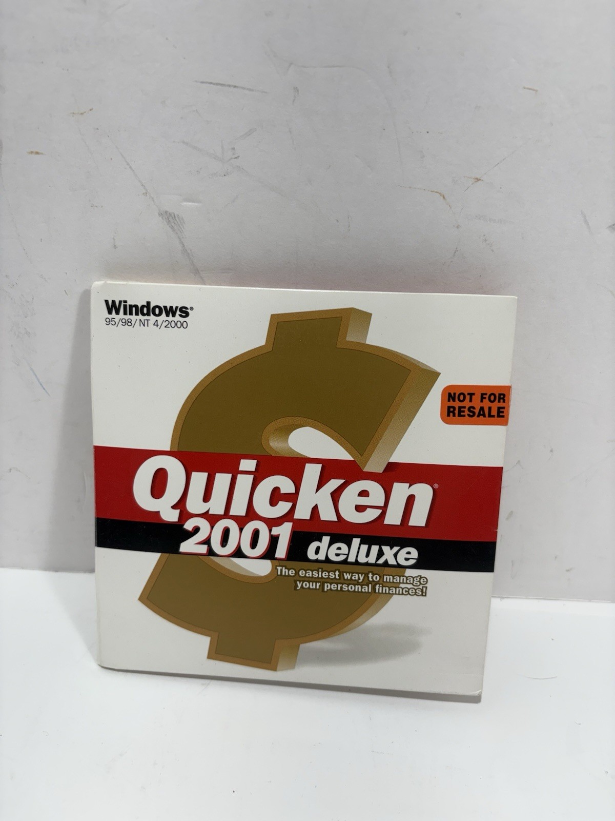 Quicken 2001 Deluxe Financial Software Windows 95 98 NT 2000 Version CD